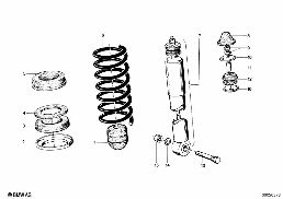 REAR COIL SPRING diagram for BMW 1500-2000CS 1500