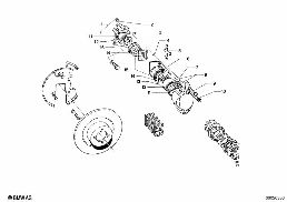 FRONT WHEEL BRAKE diagram for BMW 1500-2000CS 1800