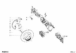 FRONT BRAKE, CIRCUIT 1 diagram for BMW 1500-2000CS 1800