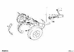 REAR WHEEL BRAKE, DRUM BRAKE diagram for BMW 700