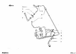 BRAKE PIPE, FRONT diagram for BMW 1500-2000CS 1800