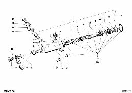 BRAKE MASTER CYLINDER diagram for BMW 1500-2000CS 1800