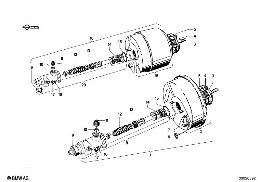POWER BRAKE diagram for BMW 1500-2000CS 1800