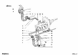 BRAKE PIPE, FRONT diagram for BMW 1500-2000CS 1800