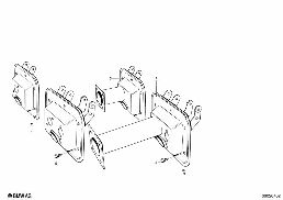 PEDALS-SUPPORTING BRACKET diagram for BMW 1500-2000CS 1800