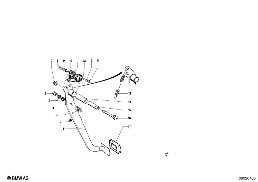 PEDALS-SUPPORTING BRACKET/CLUTCH PEDAL diagram for BMW 1500-2000CS 1800