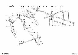 ACCELERATOR PEDAL/ROD ASSY diagram for BMW 1500-2000CS 1800