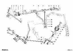 ACCELERATOR PEDAL/ROD ASSY diagram for BMW 1500-2000CS 1800
