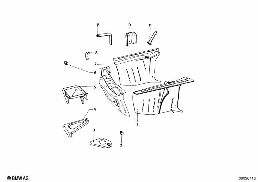 FRONT BODY PARTS diagram for BMW 1500-2000CS 1800