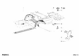 REAR WHEELHOUSE/FLOOR PARTS diagram for BMW 1500-2000CS 1800