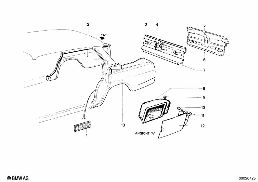 REAR SIDE PANEL diagram for BMW 1500-2000CS 1800