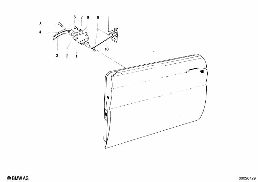 FRONT DOOR-HINGE/DOOR BRAKE diagram for BMW 1500-2000CS 1800
