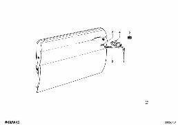 FRONT DOOR-HINGE/DOOR BRAKE diagram for BMW 1500-2000CS 1800