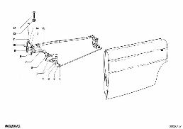REAR DOOR - HINGE/DOOR BRAKE diagram for BMW 1500-2000CS 1800