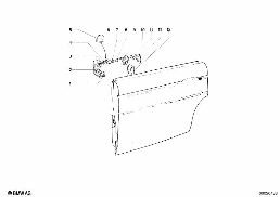 REAR DOOR - HINGE/DOOR BRAKE diagram for BMW 1500-2000CS 1800