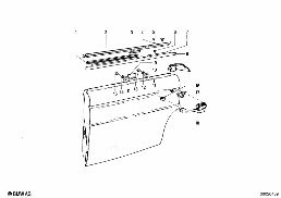 REAR DOOR - HINGE/DOOR BRAKE diagram for BMW 1500-2000CS 1800