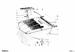 ENGINE HOOD/MOUNTING PARTS diagram for BMW 1500-2000CS 1800
