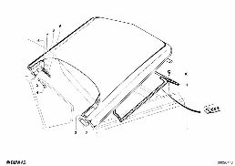 TRUNK LID, HINGE, LATCH diagram for BMW 1500-2000CS 1800