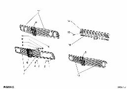 EXTERIOR TRIM / GRILL diagram for BMW 1500-2000CS 1800