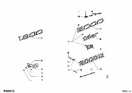 EMBLEMS / LETTERINGS diagram for BMW 1500-2000CS 1800