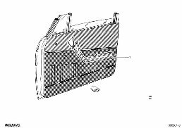 DOOR TRIM PANEL, FRONT diagram for BMW 1500-2000CS 1800
