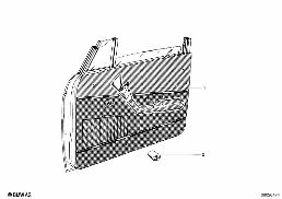 DOOR TRIM PANEL, FRONT diagram for BMW 1500-2000CS 1800