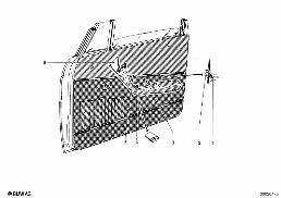 GLAZING diagram for BMW 1500-2000CS 1800