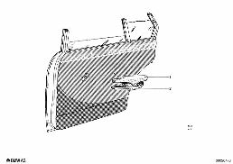 DOOR TRIM, REAR diagram for BMW 1500-2000CS 1800