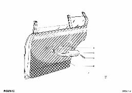 DOOR TRIM, REAR diagram for BMW 1500-2000CS 1800