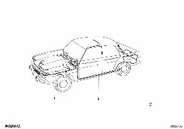 CABLE HARNESS diagram for BMW 1500-2000CS 1800