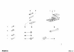 FUSE BOX diagram for BMW 1500-2000CS 1800