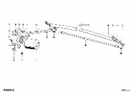 WIPER diagram for BMW 1500-2000CS 1800