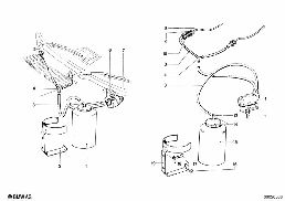 WINDSHIELD CLEANING diagram for BMW 1500-2000CS 1800