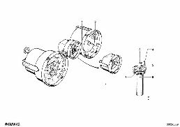 INSTRUMENTS/MOUNTING PARTS diagram for BMW 1500-2000CS 1500