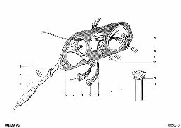 INSTRUMENTS/MOUNTING PARTS diagram for BMW 1500-2000CS 1800