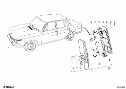 REAR LIGHT diagram for BMW 1500-2000CS 1800