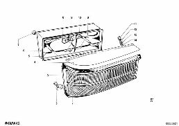 REAR LIGHT diagram for BMW 1500-2000CS 1800