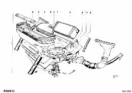 HEATER diagram for BMW 1500-2000CS 1800
