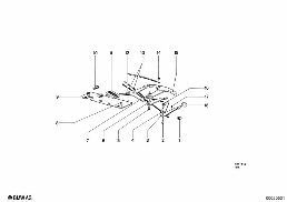 HEATER CONTROL diagram for BMW 1500-2000CS 1800