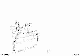 FRONT DOOR-HINGE/DOOR BRAKE diagram for BMW 1500-2000CS 1800