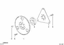 FLYWHEEL AUTOMATIC diagram for BMW 5 Series E39 528i