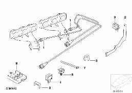 LAMBDA PROBE FIXINGS diagram for BMW 5 Series E39 528i
