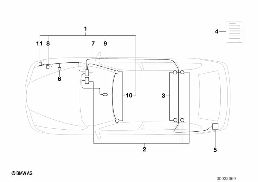 ALARM SYSTEM diagram for BMW 5 Series E39 528i