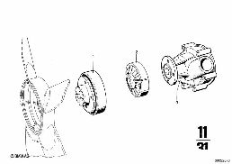 WATER PUMP diagram for BMW 2500-3.3Li 3.3Li