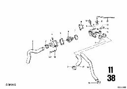 RADIATOR diagram for BMW 2500-3.3Li 3.3Li