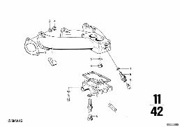 INTAKE MANIFOLD diagram for BMW 2500-3.3Li 3.3L