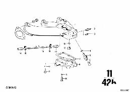 INTAKE MANIFOLD diagram for BMW 2500-3.3Li 3.3L