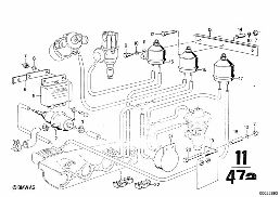 EMISSION CONTROL diagram for BMW 2500-3.3Li 3.0Si
