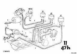 EMISSION CONTROL diagram for BMW 2500-3.3Li 3.0Si