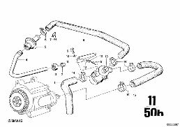 EMISSION CONTROL diagram for BMW 2500-3.3Li 3.0Si